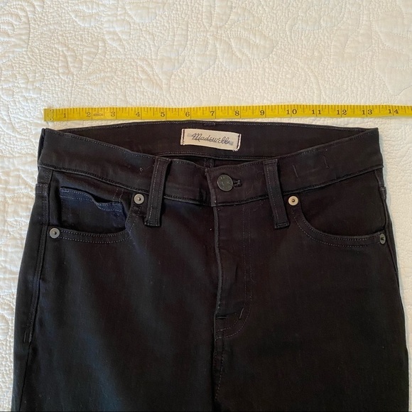 Madewell 9” High Rise Skinny Jean Black - 25 Tall - Picture 8 of 14